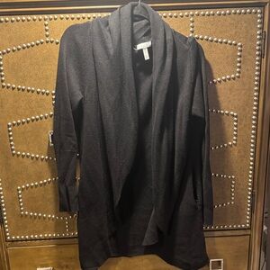 Leith Charcoal Knit Cardigan